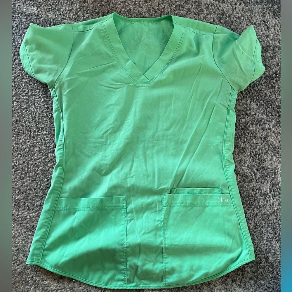 Small green scrub top